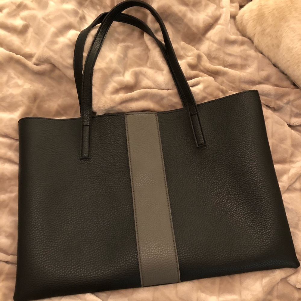 Vince Camuto | Black Stripe Tote